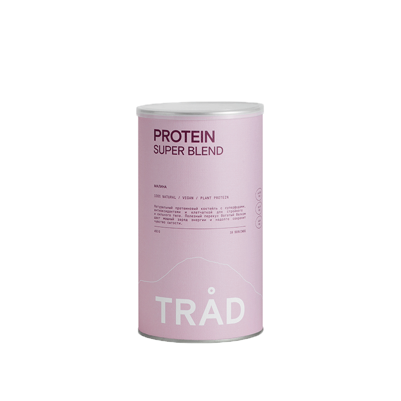 Коктейль белковый BODY PROTEIN POWDER "Малина", 450гр, TRAD